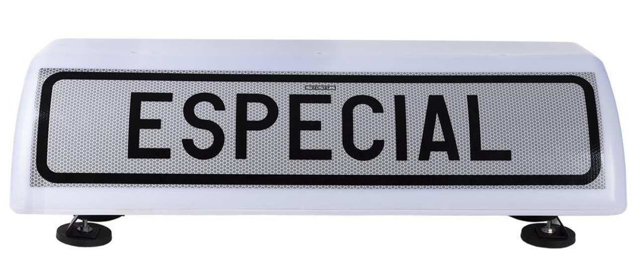 Cartel avisador V-21 vehículo especial